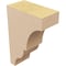 Ekena Millwork 2"W x 4"D x 6"H Classic Asheboro Rough Cedar Woodgrain TimberThane Corbel, Primed Tan CORUR02X04X06ASHRCPR - alternate 6
